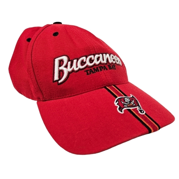 Vintage 90s Twin Enterprises Tampa Bay Buccaneers Wool Blend Baseball Hat - Picture 2 of 9